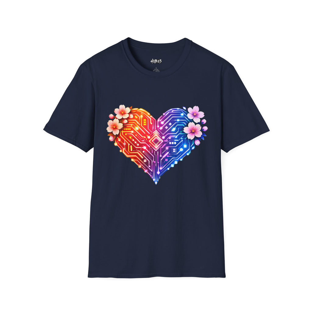 Floral Circuit Heart