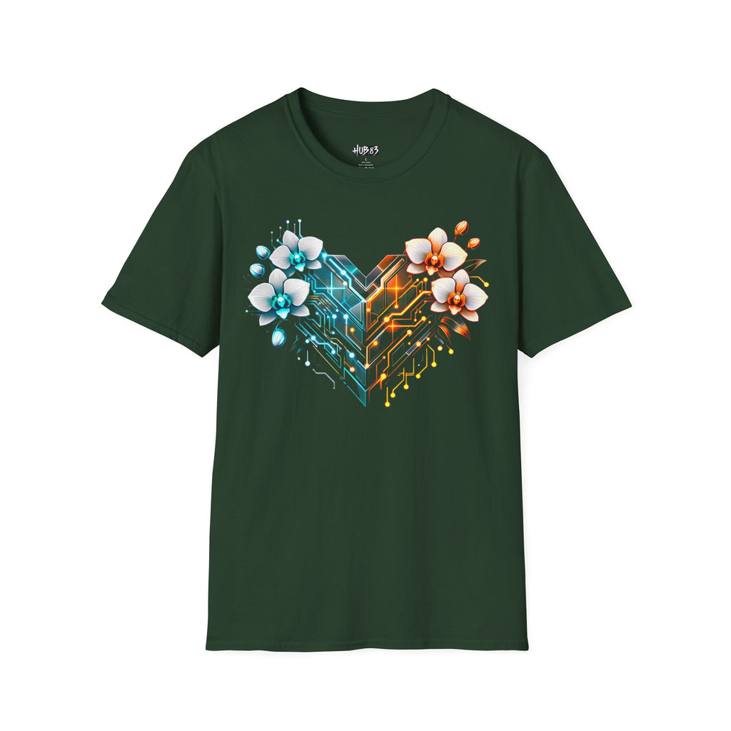 Floral Circuit Heart