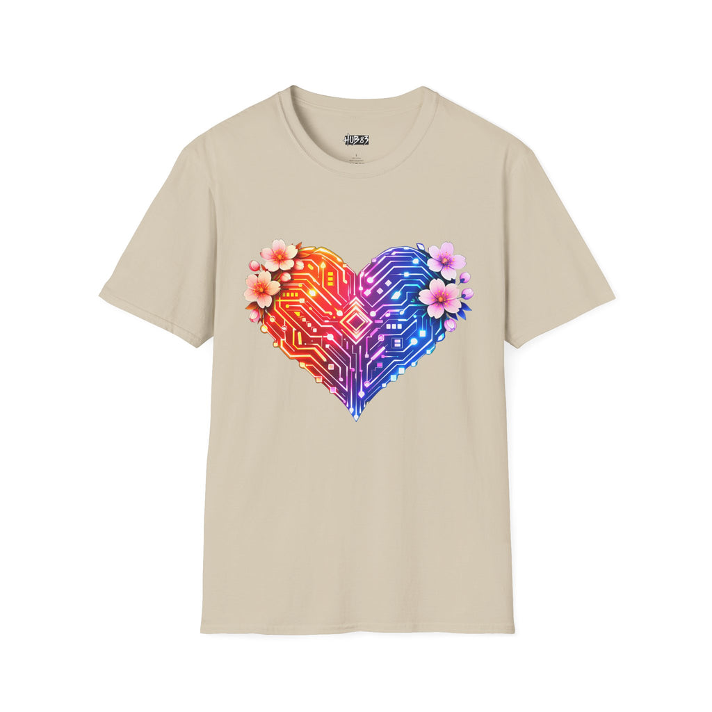 Floral Circuit Heart